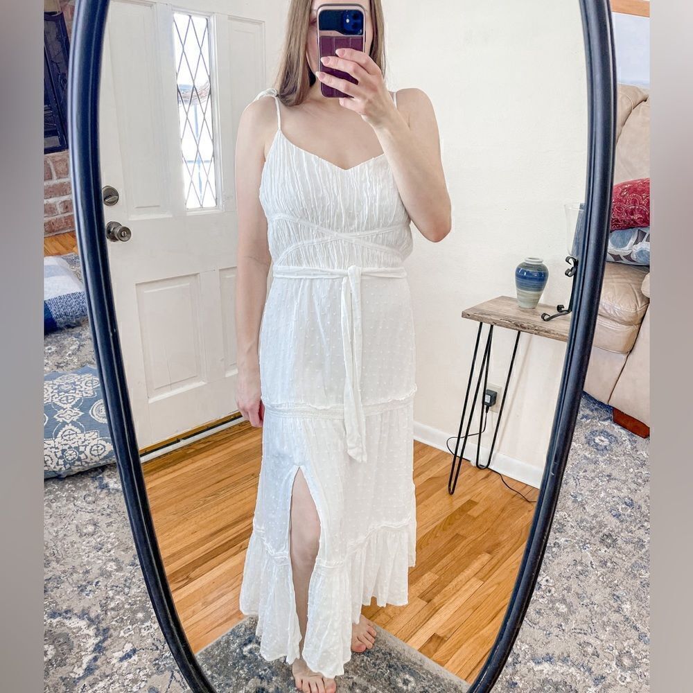 Paige Inesa Midi Dress White M